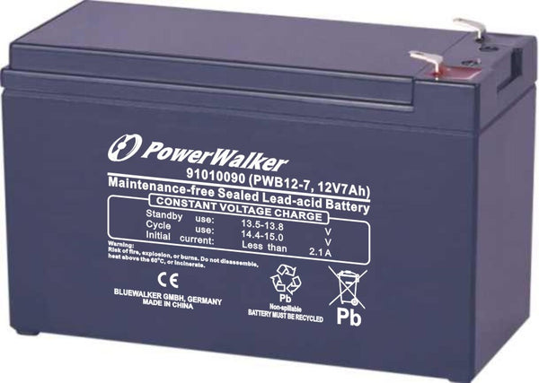 PowerWalker PWB12-7 Blybatterier (VRLA) 12 V 7 At