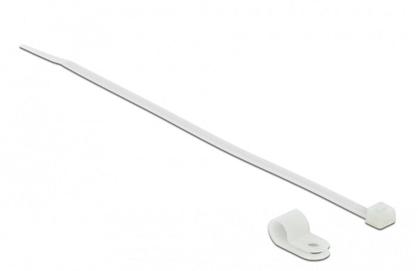 DeLOCK 18863 kabelsamler Gevindmonteret kabelbinder Nylon Hvid 10 stk