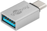 Goobay 56620 kabel kønsskifter USB C USB A Sølv