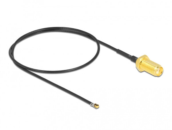 DeLOCK 12664 koaxial kabel 0,35 m SMA MHF 4L LK Sort