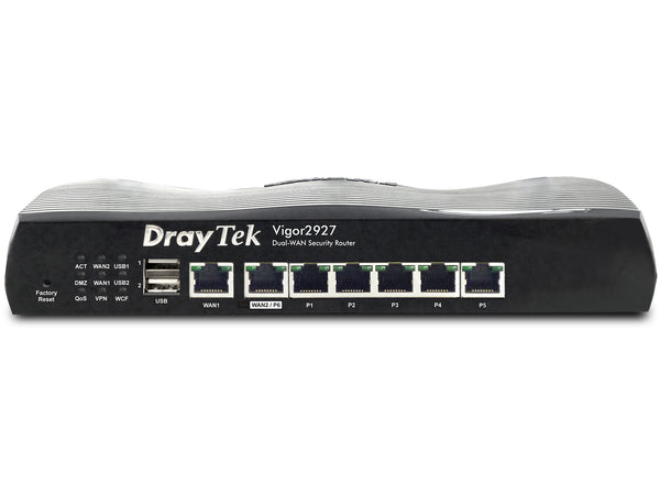 DrayTek Vigor2927 kabelforbundet router Gigabit Ethernet Sort