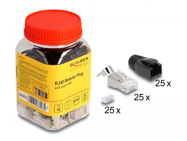 DeLOCK 66903 kabelsamler RJ-45 Sort, Metallic