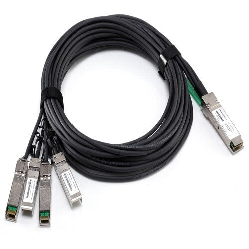 DELL 470-AAXG InfiniBand og fiberoptisk kabel 3 m QSFP+ 4x SFP+ Sort