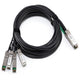 DELL 470-AAXG InfiniBand og fiberoptisk kabel 3 m QSFP+ 4x SFP+ Sort