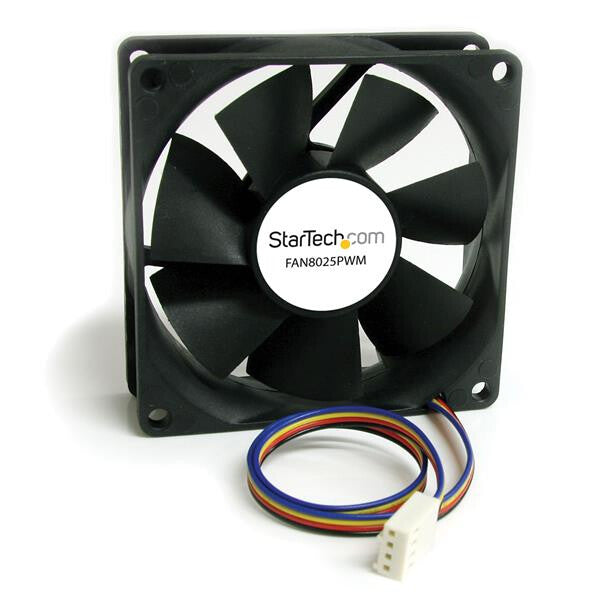 StarTech.com FAN8025PWM Computerkølesystem Computerkabinet Ventilator 8 cm Sort