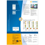 HERMA 4567 selvklæbende etiket Rektandel Rød 200 stk