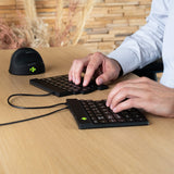 R-Go Tools Ergonomisch toetsenbord R-Go Split Break v2 met pauzesoftware, gesplitst toetsenbord, QWERTZ (DE), bedraad, zwart