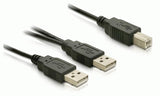 DeLOCK USB-B/USB-A Cable USB-kabel 1 m USB B USB A 0,48 Gbit/sek. Sort