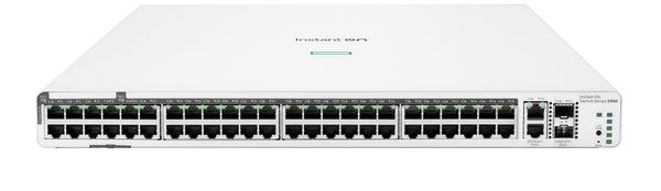 HPE Aruba Networking Networking Instant On Switch 40p Gigabit CL4 8p Gigabit CL6 PoE 2p 10GBT 2p SFP+ 600W 1960 Administreret L2+ Gigabit Ethernet (10/100/1000) Strøm over Ethernet (PoE) 1U Hvid