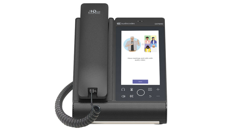 AudioCodes C470HD IP-telefon Sort TFT Wi-Fi