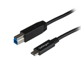 StarTech.com USB31CB1M USB-kabel USB 3.2 Gen 2 (3.1 Gen 2) 1 m USB C USB B 10 Gbit/sek. Sort