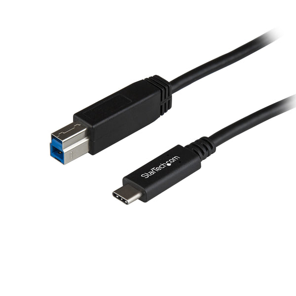 StarTech.com USB31CB1M USB-kabel USB 3.2 Gen 2 (3.1 Gen 2) 1 m USB C USB B 10 Gbit/sek. Sort