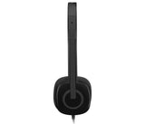 Logitech 981-000589 hovedtelefoner/headset Ledningsført Kontor/Callcenter Sort