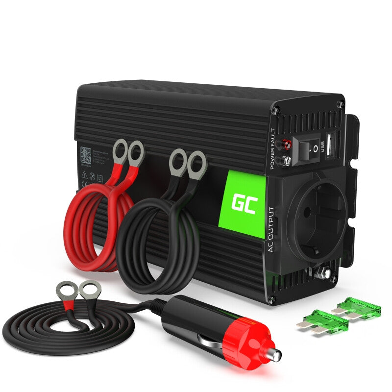 Green Cell INV05DE strømadapter og vekselret Automatisk 300 W Sort