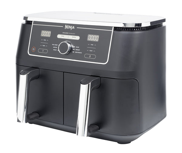Ninja AF400EU frituregryde Dobbelt 9,5 L Enkeltstående 2470 W Varmluftsteger Sort