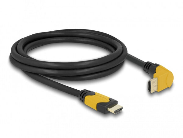 DeLOCK 86989 HDMI-kabel 2 m HDMI Type A (Standard) Sort, Gul
