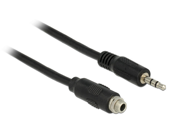 DeLOCK 1m, 2x3.5mm lydkabel 3.5mm Sort