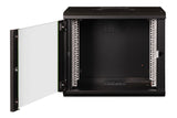 Digitus DN-19 09-U-SW stativ 9U Vægmonteret stativ Sort