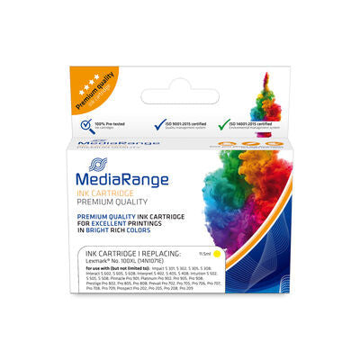 MediaRange MRLX100YXL blækpatron 1 stk Kompatibel Gul