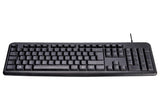 Deltaco Tastatur, nordisk layout, USB, sort
