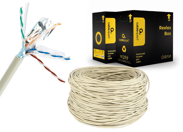 Gembird 305m Cat6 FTP netværkskabel Grå F/UTP (FTP)
