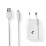 Nedis WCHAL242AWT oplader til mobil enhed Universel Hvid Vekselstrøm Indendørs