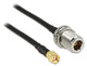 DeLOCK 88845 koaxial kabel 1,5 m Sort