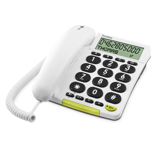 Doro PhoneEasy 312cs Analog telefon Nummervisning Hvid