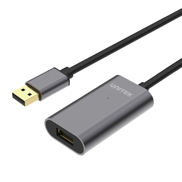UNITEK Y-272 USB-kabel USB 2.0 10 m USB A Grå
