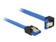 DeLOCK 85092 SATA-kabel 0,7 m SATA 7-pin Sort, Blå