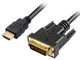 Sharkoon 1m, HDMI/DVI-D Sort
