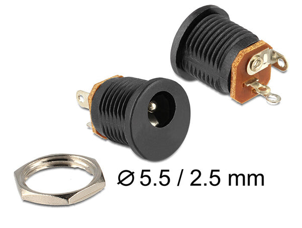 DeLOCK 65690 strømstik Sort