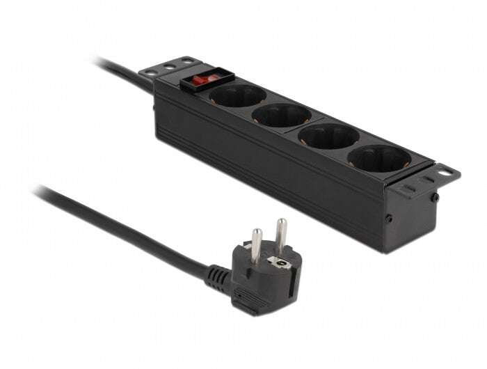 DeLOCK 66817 overspændingsbeskytter Sort 4 AC stikkontakt(er) 220 - 250 V 1,5 m