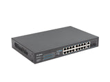 Lanberg RSFE-16P-2C-250 netværksswitch Ikke administreret Gigabit Ethernet (10/100/1000) Strøm over Ethernet (PoE) 1U Sort