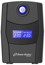 PowerWalker VI 600 STL UPS-enhed Interaktivt indgangsstik 0,6 kVA 360 W 2 AC stikkontakt(er)