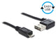 DeLOCK 0.5m, USB2.0-A/USB2.0 Micro-B USB-kabel 0,5 m USB A Micro-USB B 0,48 Gbit/sek. Sort