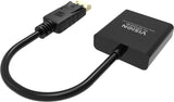 Vision TC-DPVGA/BL videokabel adapter DisplayPort VGA (D-Sub) Sort