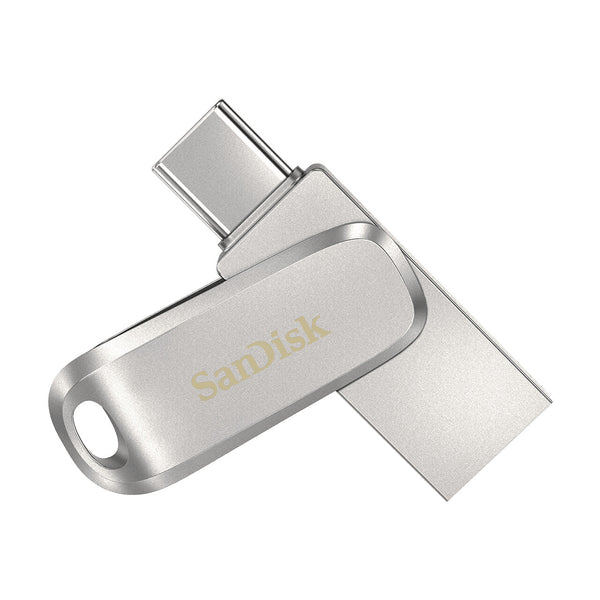 SanDisk Ultra Dual Drive Luxe USB-nøgle 64 GB USB Type-A / USB Type-C 3.2 Gen 1 (3.1 Gen 1) Rustfrit stål