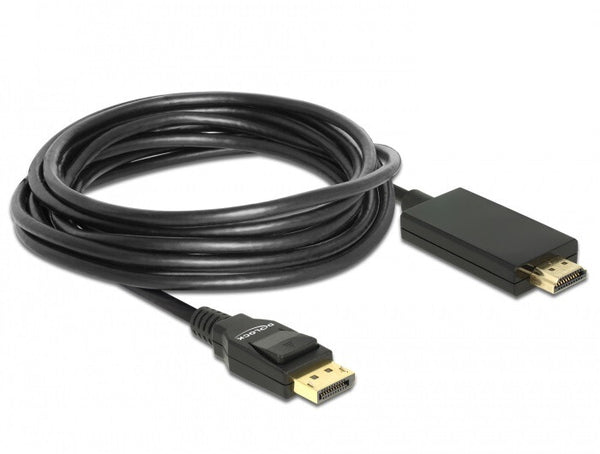 DeLOCK 85319 videokabel adapter 5 m DisplayPort HDMI Sort