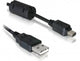 DeLOCK Cable camera Olympus 12-Pin USB 1m USB-kabel USB A Sort