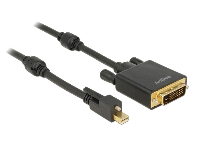 DeLOCK 83725 videokabel adapter 1 m Mini DisplayPort DVI-D Sort