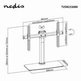 Nedis TVSM2330BK skærmbeslag og -stativer 165,1 cm (65") Skrivebord Sort