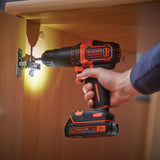 Black & Decker BDCHD18KB-QW bor Nøglefri Sort, Orange