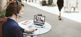 Logitech H820e Headset Trådløs Kontor/Callcenter Opladningsstativ Sort