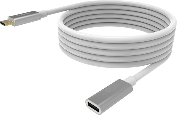 Vision TC 2MUSBCEXT USB-kabel USB 3.2 Gen 2 (3.1 Gen 2) 2 m USB C Hvid