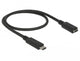 DeLOCK 85532 USB-kabel USB 3.2 Gen 1 (3.1 Gen 1) 0,5 m USB C Sort
