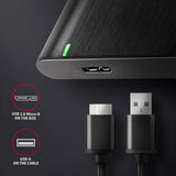 Axagon EE25-A6M drevkabinet HDD/SSD kabinet Sort 2.5"