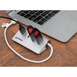 Manhattan 163767 interface hub USB 3.2 Gen 1 (3.1 Gen 1) Type-A 5000 Mbit/s Aluminium, Hvid