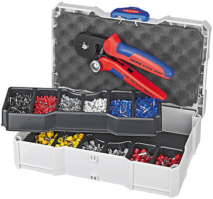 Knipex 97 90 09 kabelklipper Krympeværktøj Blå, Rød