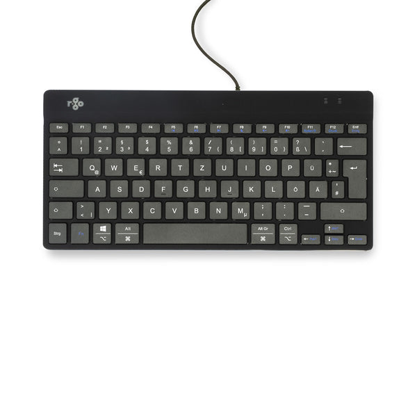 R-Go Tools Ergonomisch toetsenbord R-Go Compact Break, compact toetsenbord met pauzesoftware, QWERTZ (DE), bedraad, zwart
